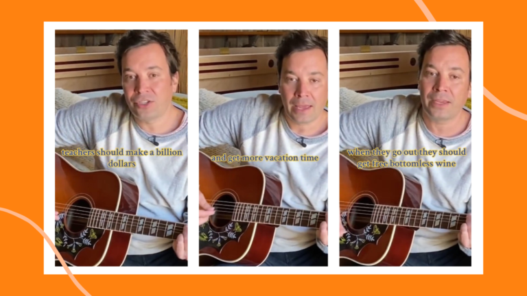 I came to hear Jimmy Fallon’s viral song about teachers