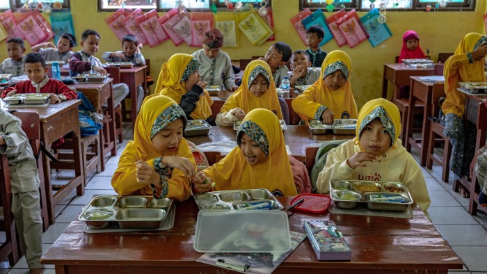 Indonesia bets $28 billion on free school meals
