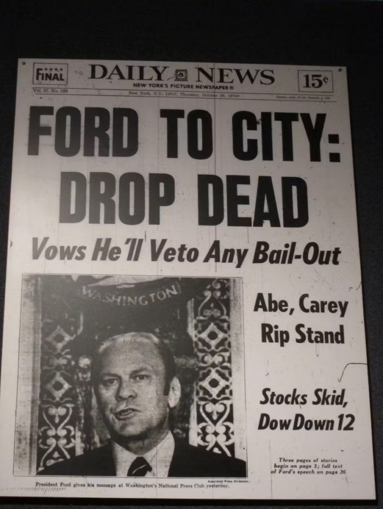 My city is facing a financial crisis