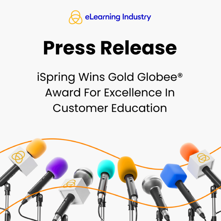 Ispring wins the Globee Award for Excellence in Customer Education