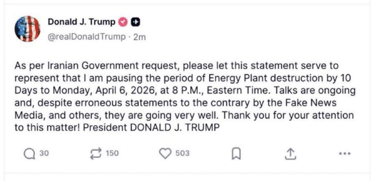 Iran War: Trump Faffs About, Extending Deadline for Strike Threat by 10 Days as US Military and Energy/Materials Shortfalls and Shortages Expected in Weeks; Iran Allows Transit of Trapped “Friendly” Ships